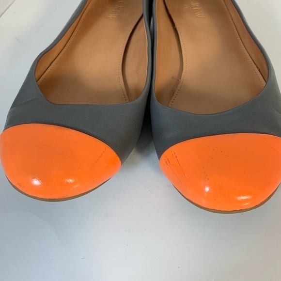 J.Crew Patent Leather Cap Toe Flats Sz 7 - Picture 2 of 6